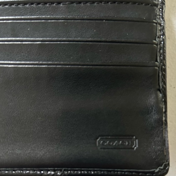 Coach Alexandra Signature Slim black and gray wallet. - Picture 5 of 9